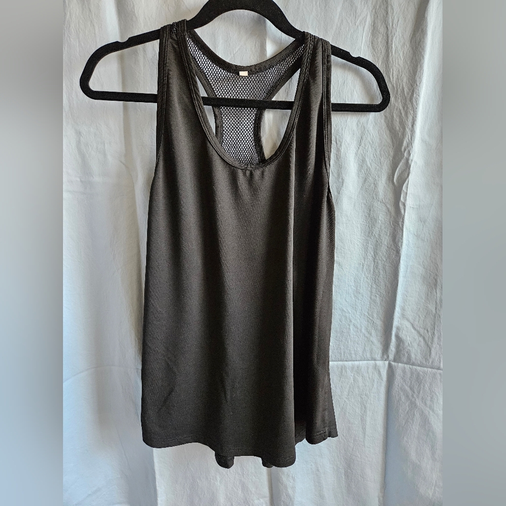 Ictive Mesh Racerback Tank in Black - Size L